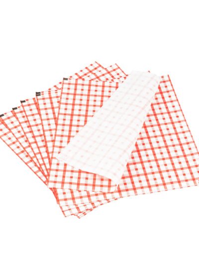 SANDWICH WRAP 12 X 12 RED GINGHAM