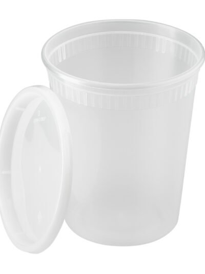 DELI CONTAINER TRANS 32oz  (SC32) COMBO