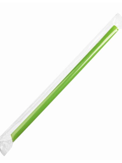STRAWS 9" COLOSSAL 10mm NEON WRAPPED